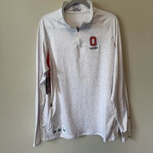 New! Ohio State OSU Buckeyes Bend active 1/4 Zip Pullover Size XXL